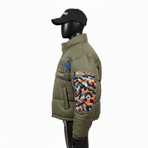 แจ็กเก็ตแบบพรีเมียมของผู้หญิง380 GSM ผ้าโพลีเอสเตอร์สูงสีเขียวมะกอกปักโลโก้ได้ตามต้องการ - Product Image 3