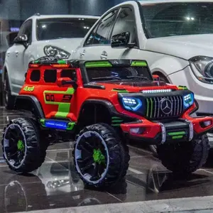 Yüksek kaliteli çocuklar büyük oyuncak arabalar 4WD pil işletilen erkek ve kız bebek bisikleti elektrik oyuncak araba üzerinde