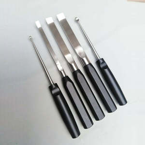 Cuillère orthopédique de conception ergonomique et ensemble de 7 ciseaux à os pour le remplacement des articulations de réparation des fractures de l'ostéotome - Product Image 3