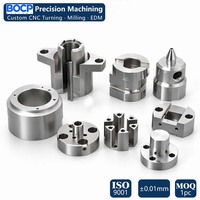 Support de fourche usiné CNC sur mesure, collier rainuré OEM, bloc de fixation à ailettes, poche et embout central, vente en gros usine