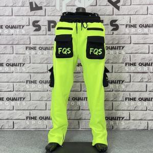 Pantalones de Sherpa informales de peso medio para hombre, decoración bordada, pantalones de chándal cálidos de lana, ropa de calle para correr al aire libre, cintura elástica Cargo - Product Image 2