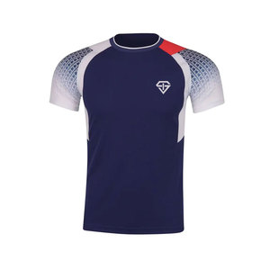 เสื้อวอลเลย์บอลผู้ชายแบบสั่งทำพิเศษ ขายดี พิมพ์ลายด้วยความร้อน มองเห็นได้ชัดเจน ผลิตจากโพลีเอสเตอร์ 100%  ขั้นต่ำในการสั่งซื้อน้อย ชุดกีฬาสำหรับนักกีฬา - Product Image 2