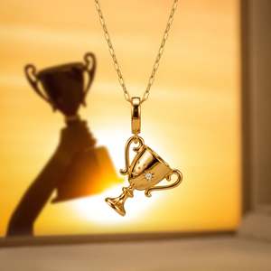 18K Gold-Plated Star Trophy Charm Clip-On for Jewelry Making with Zircon - Product Image 6