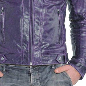 Service OEM - Veste en cuir pour homme avec col montant, logo frontal, couleur noire, manches longues, couleur personnalisable, coupe-vent et respirante - Product Image 5