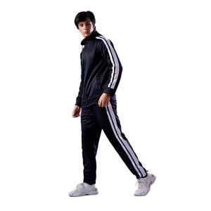 ชุดวอร์มมีฮู้ด + กางเกงวอร์มมีซิปสำหรับฤดูใบไม้ร่วงและฤดูหนาวชุดออกกำลังกายกลางแจ้งวิ่งจ๊อกกิ้งลำลองแฟชั่นมีโลโก้พิมพ์ลาย - Product Image 3