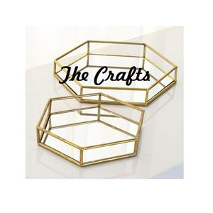 Stainless Steel And <b>Glass</b> Rose Gold Color Vanity <b>Tray</b> For Storage And Organizers <b>Tray</b> At Reasonable Prices - Product Image 2