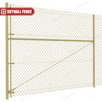 Malla de diamante de valla de eslabones de cadena galvanizada de 4FT 5FT 8FT para proyectos residenciales y comerciales