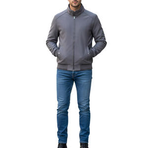 Blouson bombardier tendance pour homme offrant une durabilité durable fabriqué avec un tissu confortable adapté - Product Image 1