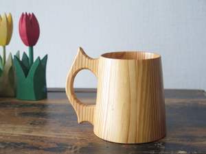 Jarra de cerveza de madera reutilizable natural ecológica al por mayor y taza con logotipo personalizado taza de té de café de madera Vintage Navidad - Product Image 5