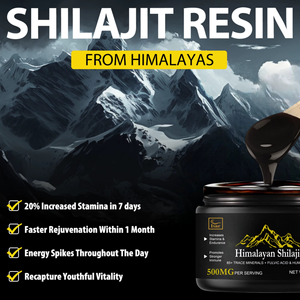 Résine de Shilajit de l'Himalaya 2026, marque privée, riche en acide fulvique, oligo-éléments, énergie originale, stimulant du système immunitaire, sauvage, 98% alimentaire - Product Image 4