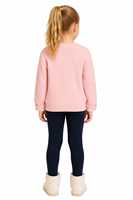 Pull en tricot côtelé personnalisé OEM & ODM avec logo sur mesure pour filles, col rond, manches longues, motif appliqué, idéal pour Noël et l'hiver