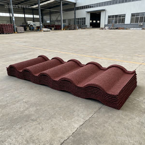 Tejas <span class=keywords><strong>de</strong></span> Acero con Recubrimiento <span class=keywords><strong>de</strong></span> Piedra Española <span class=keywords><strong>de</strong></span> 0.35mm y 0.40mm, Color Carbón Negro y Verde Bosque, Láminas Metálicas <span class=keywords><strong>para</strong></span> Techos <span class=keywords><strong>de</strong></span> Villas en Sudáfrica - Product Image 6