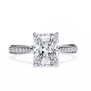 Elegant Round Brilliant Cut Lab Grown Diamond Ring IGI Certified VVS VS D E 14K Rose Yellow White Gold Promise Jewelry <b>Gift</b> - Product Image 1