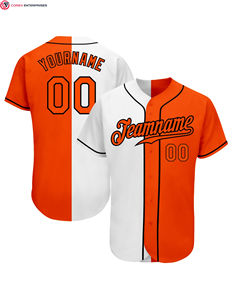 Maillot de baseball personnalisable de haute qualité votre propre logo chemise uniforme de softball en tissu antibactérien extensible respirant - Product Image 1