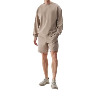 Sudadera de Cuello Redondo Personalizada OEM, Corte Regular, 100% Algodón, Felpa Francesa, Hombros Caídos, Forrada, Secado Rápido, Transpirable, para Hombre - Product Image 4