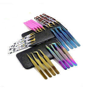 Pinzas Profesionales para Extensión de Pestañas Kaamir Instruments, Acero Inoxidable, 10 mm, Suaves, Antimagnéticas, para Aislamiento de Pestañas de Volumen - Product Image 6