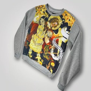 Sweat-shirt à manches longues en polyester 100% personnalisé pour hommes Fourniture d'usine col rond coupe ample couleur unie impression automne commerce extérieur - Product Image 3