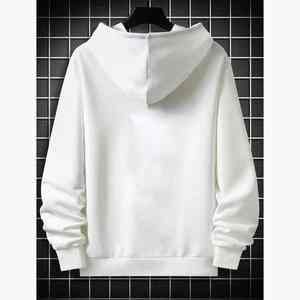 Sweat à capuche à manches longues pour homme en coton 100% de haute qualité, vente en gros, personnalisable, bleu, streetwear, lourd, imperméable, écologique - Product Image 6