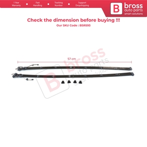 Juego de reparación de guías deslizantes de cristal para techo corredizo panorámico BSR593 para C W205, longitud 57 cm - Product Image 5