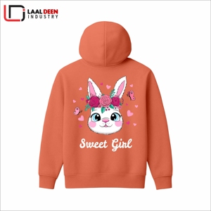 เสื้อฮู้ดกราฟิกสำหรับผู้ชายโอเวอร์ไซส์ผ้าคอตตอน100% แบบเรียบปักโลโก้ด้านหน้าแบบตะเข็บตะเข็บ - Product Image 4