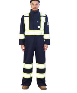 เสื้อโค้ทแขนยาวผ้าคอตตอนกันไฟฟ้าสถิตกันไฟกันฝุ่นกันไฟสะท้อนแสงทำโลโก้ตามสั่ง - Product Image 1