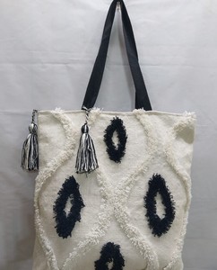 Chic Aesthetic Dari Cotton Tote <b>Bag</b> Eco-Friendly Stylishly Handmade Women's Exclusive Reusable <b>Beach</b> <b>Bag</b> Fancy Wholesale Product - Product Image 5