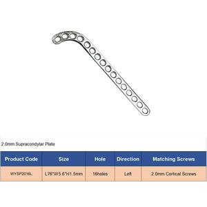 Implante ortopédico veterinario, 2,0/2,7/3,5mm, placa de acero inoxidable, instrumento quirúrgico Manual, accesorios para perros y Mascotas - Product Image 2
