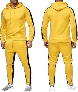 Conjunto Deportivo Informal de Invierno para Hombre, Sudadera con Capucha, Pantalones, Chándal Deportivo, Talla Grande, Corte Regular, Logotipo Personalizado - Product Image 5