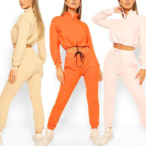 Ensemble survêtement pour femmes coupe ajustée avec sweat à capuche et pantalon de survêtement Marque privée Commandes en gros OEM - Product Image 6