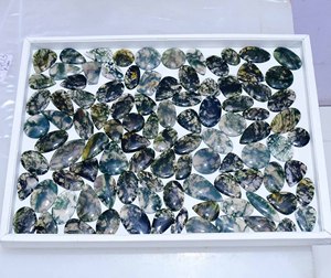 Natural <b>Moss</b> <b>Agate</b> Loose Gemstone Wholesale Mix Shape and Size Available Cabochon Loose Gemstone for Use Jewelry Making - Product Image 5