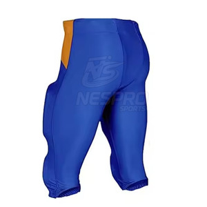 Shorts de football américain OEM légers et durables avec logo frontal, tissu respirant, grandes tailles, coutures renforcées - Product Image 3