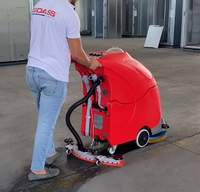 Nouvelle grande balayeuse manuelle autoportée de 60 L pour le nettoyage des sols, polisseuse et laveuse de sols en plastique, stérilisante/désinfectante