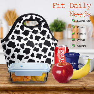 Custom Neoprene Lunch <b>Bag</b> Waterproof Thermal Insulated Lunch <b>Tote</b> <b>for</b> Office <b>School</b> Outdoor - Product Image 3