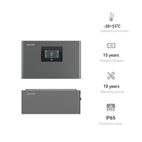 Sistem Surya Balkon Terbarukan ON/OFF Grid Inverter Kompak 2400W dan Baterai yang Dapat Ditumpuk Kit Panel Tenaga Surya DIY All-in-one