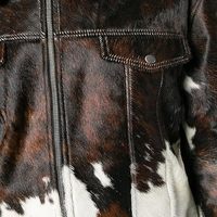 Blouson en cuir de vachette pour homme, col montant, hiver, durable, formel, patchwork, imperméable, coupe-vent, vêtement d'extérieur tendance
