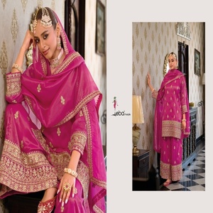 Shimar à la mode avec broderie Salwar costume femme fabricant de mode de Surat au prix de gros - Product Image 1