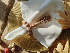 Porta Servilletas de Yute con Cuentas de Diseño, Estilo Encantador para Decoración de Mesa Elegante, Hogar, Comedor, Cocina y Recepción de Invitados, de la India - Product Image 1