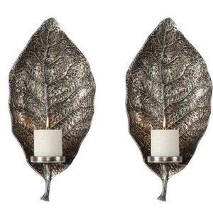 เชิงเทียนโลหะสำหรับตกแต่งที่มีรูปทรงราชวงศ์ตัดเชิงเทียนโลหะ - Product Image 3