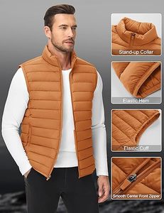 Venta Directa de Fábrica, Chaleco Acolchado Personalizado con Cremallera, Transpirable, de Alta Calidad, Informal, para Hombre, para Invierno, 100% - Product Image 3
