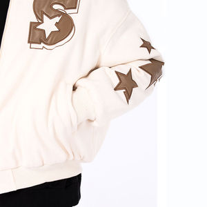 Chaqueta Varsity ligera para hombre, estampado personalizado de alta calidad, manga larga, cuello con capucha, nueva moda, ropa de lona de invierno - Product Image 5