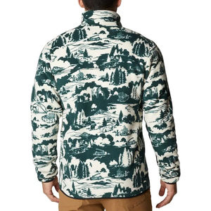 Veste bomber d'hiver pour homme en toile de haute qualité, vente en gros 2025, avec patchs en chenille polaire et doublure en sherpa, écologique - Product Image 2