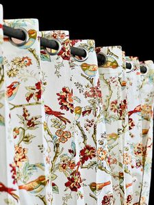 Rideaux en coton imprimés durables sur mesure disponibles en différentes tailles et dans différentes gammes de prix en motifs floraux - Product Image 5