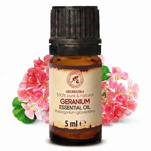 Aceite Esencial de Geranio 5 ml 100% Puro y Natural Pelargonium Graveolens Aceite para Aromaterapia - Product Image 2