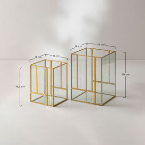 Best Export Quality <b>Tall</b> Brass Border Votive <b>Holder</b> Gold Finished Metal <b>Candle</b> Stand Elegant Wedding Home Decor Glass <b>Candle</b> - Product Image 4