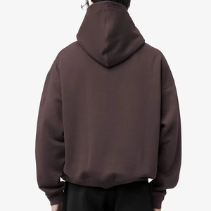 Pure Quality Use in Winter Full <b>Zip</b> in <b>white</b> Color Boxy <b>Hoodie</b> Full Sleeves with Drawstrings Boxy Hoodies for <b>men</b> - Product Image 4