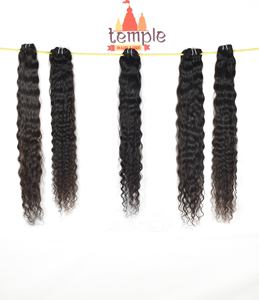 ผมชาวอินเดียคลื่นลึกสีดำธรรมชาติไม่ผ่านกระบวนการทางเคมีของมนุษย์แบบไม่ผ่านกระบวนการ - Product Image 4