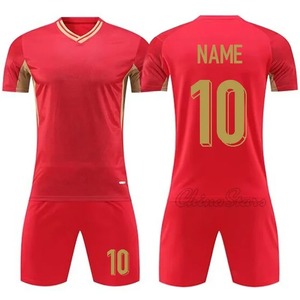 Ensemble de maillots de football personnalisés pour hommes et garçons, manches courtes, séchage rapide, vêtements de sport, couleurs et tailles personnalisées, 3D - Product Image 3