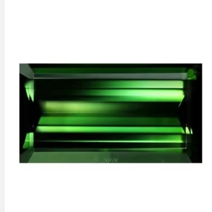 พลอยอัญมณีทรงหลวมสีเขียวธรรมชาติตัดจาก5X10mm ได้รับการรับรองจากทัวร์มาลีน - Product Image 1