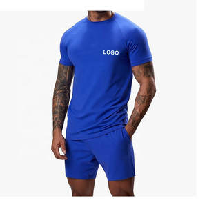 T-shirt respirant pour hommes avec manches athlétiques et vêtements de sport de compression avec logo personnalisé - Product Image 1
