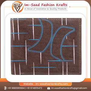 Wholesale <b>Leather</b> Luxury Smart <b>Small</b> Slim <b>Purse</b> Wallet for Men Laser Cutting Stylish Functional Blank Journal - Product Image 6